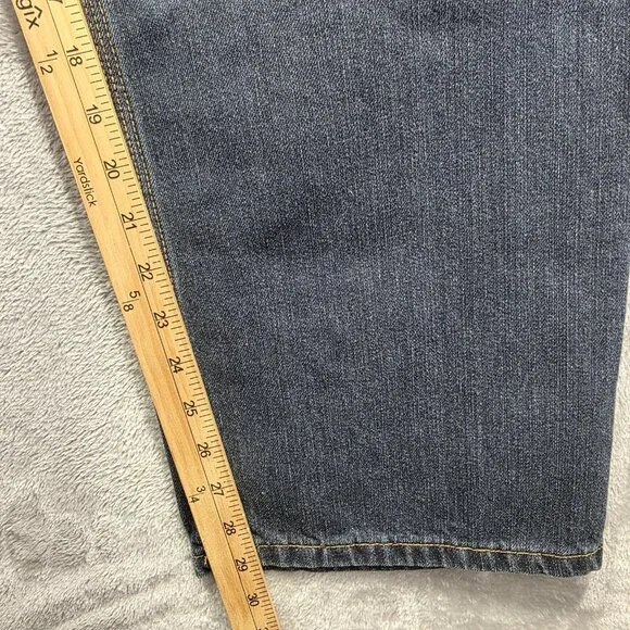 Carhartt Holter Jeans Mens 40x30 Blue Relaxed Fit Straight Leg Workwear 101483 - Picture 7 of 11